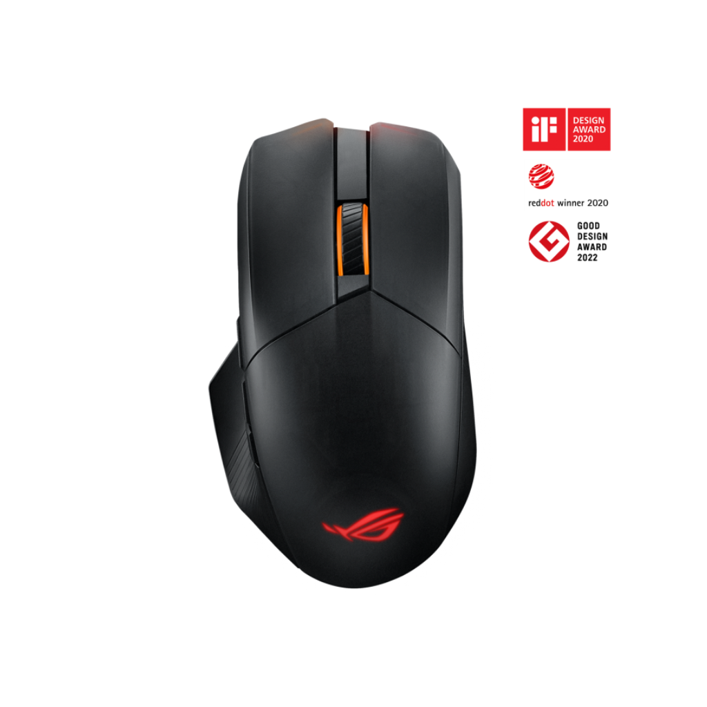 Asus ROG Chakram X Origin Wireless RGB Gaming Mouse P708 (Translucent Black & Silver)