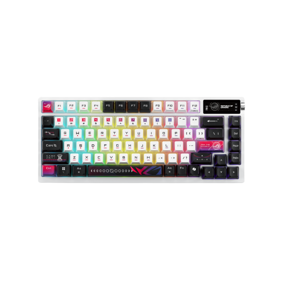 Asus ROG AZOTH X 75% Wireless White Mechanical Gaming Keyboard ROG NX SNOW V2 SWITCH M704