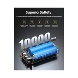 Voltme Hypercore 10K TRIO Power Bank 10000mAh | 35W Fast Charging | USB-C/USB-A/Dual Port | Built-in Cable | Slim & Compact