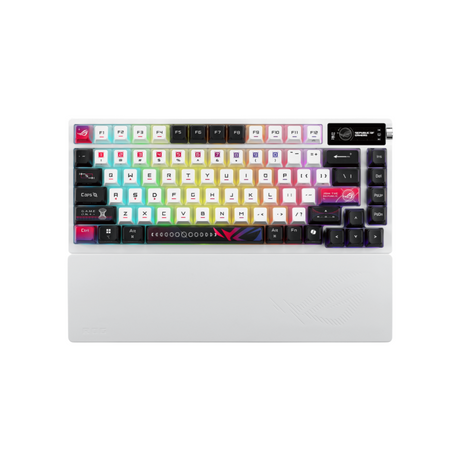 Asus ROG AZOTH X 75% Wireless White Mechanical Gaming Keyboard ROG NX SNOW V2 SWITCH M704