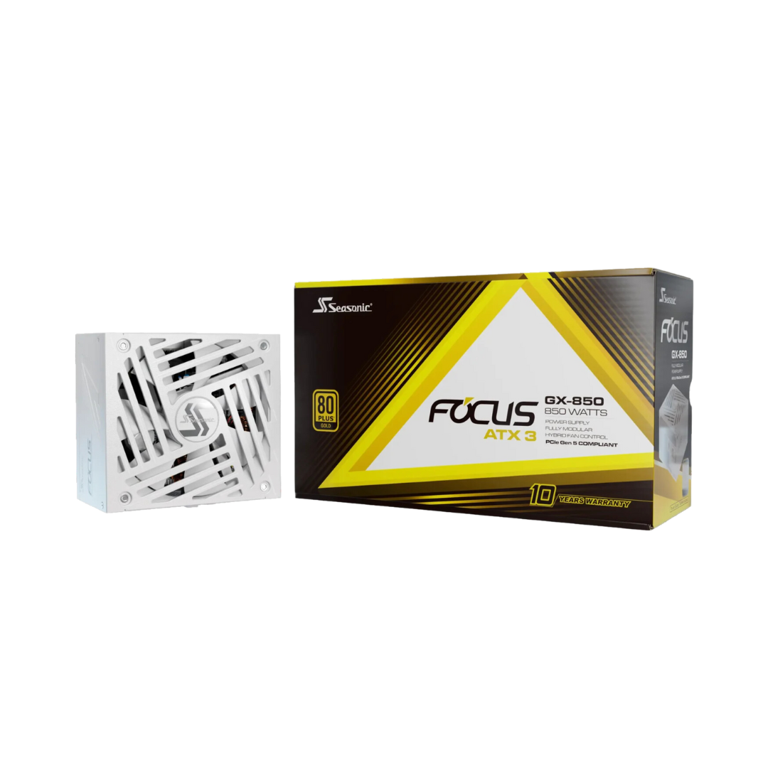 Seasonic Focus GX-850 Gold V4 850W ATX3.0 White 80+ Full Modular