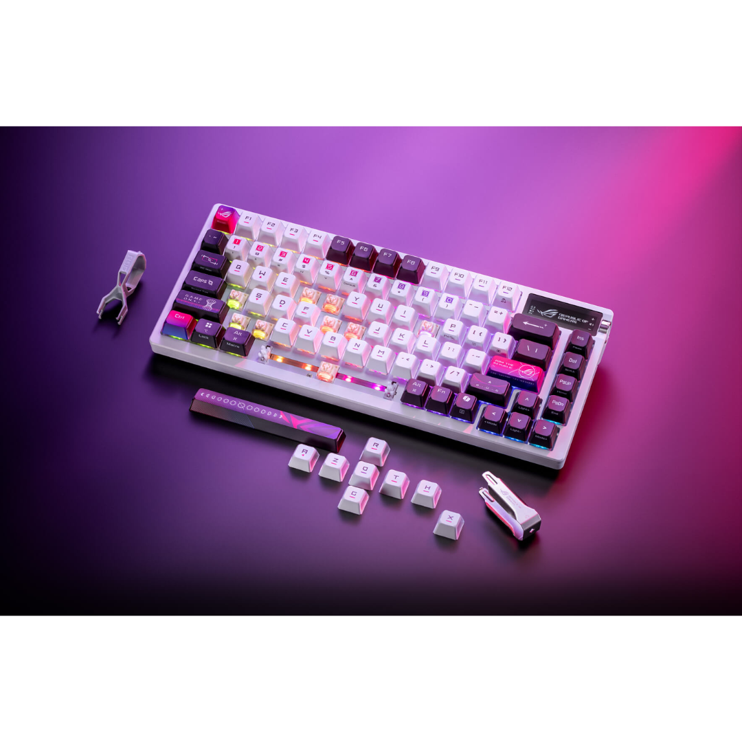 Asus ROG AZOTH X 75% Wireless White Mechanical Gaming Keyboard ROG NX SNOW V2 SWITCH M704
