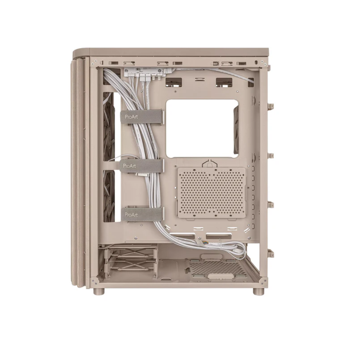 Asus ProArt PA401 Wood PWM TG Beige USB3 1C 2A ATX PC Case