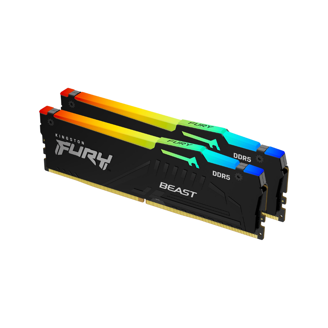 Kingston Fury Beast RGB 16G 8x2 DDR5 5600MHz CL36 KF556C36BBEAK2-16 Desktop Memory
