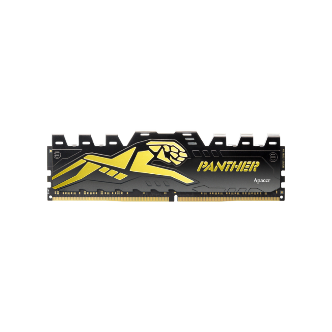 Apacer Panther Golden 32GB Dual DDR4 3200MHz 1.35V OC w/ HeatSink Desktop Memory RP-K2 AH4U32G32C28Y7GAA-2