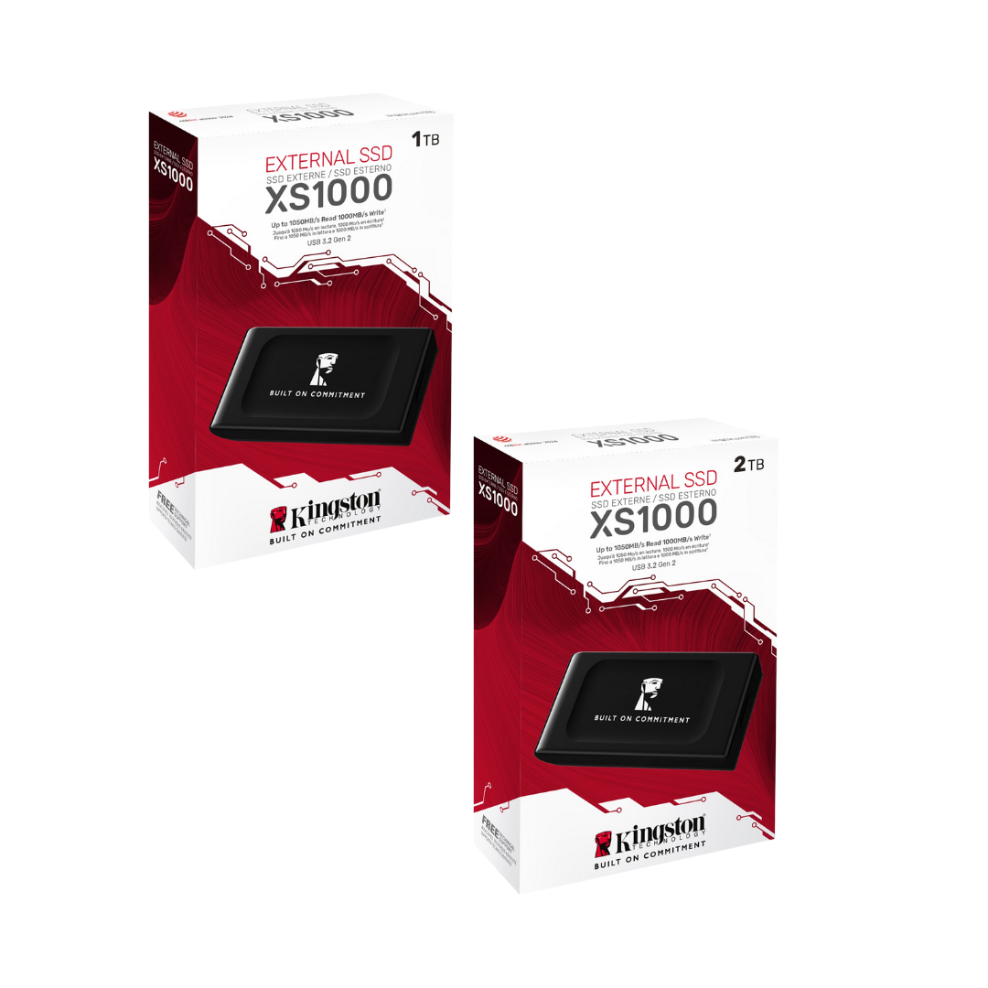 Kingston XS1000 ( 1TB SXS1000/1000GA | 2TB SXS1000/2000GA ) External SSD Pocket-Sized USB 3.2 Gen 2  Type-C