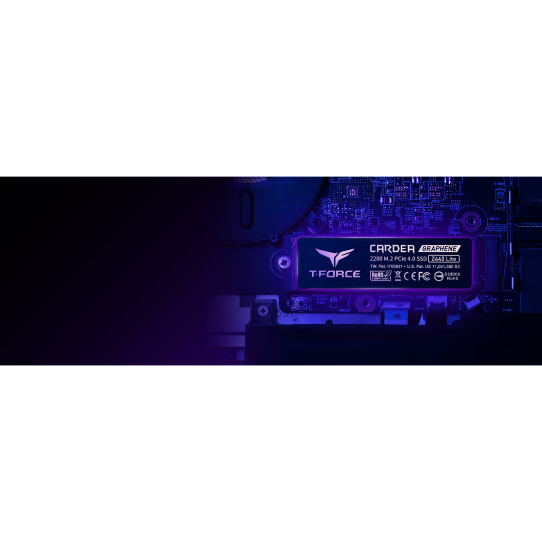 Team Group T-Force Z440 Lite M.2 PCIe 4.0 x4 NVMe 1.4 TLC NAND, PS5 compatible, Speed up to 5,000 MB/s with Graphene Heat Spreader Gaming SSD