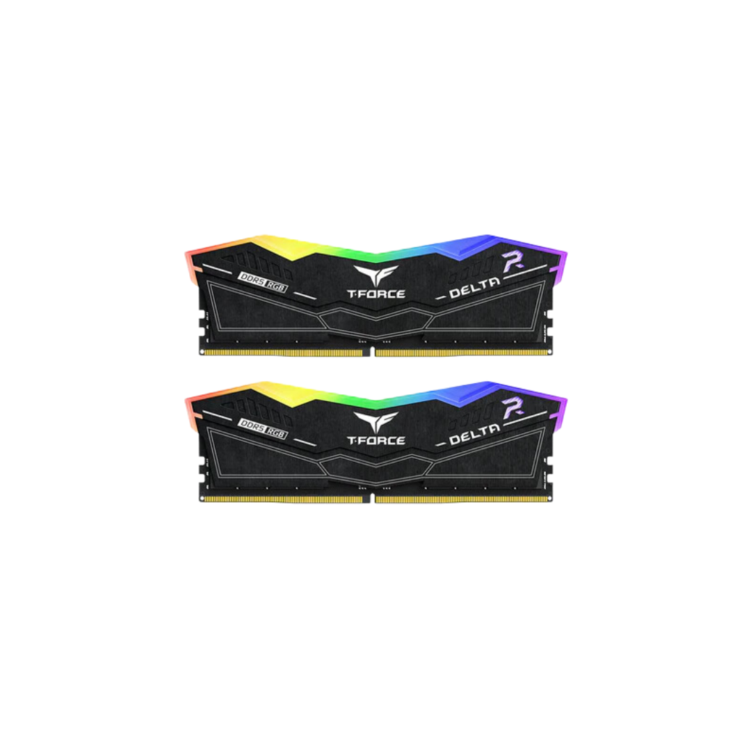 T-Force Delta RGB 16GB Black DDR5 6000MT/s Desktop Memory FF3D516G6000HC38ADC01