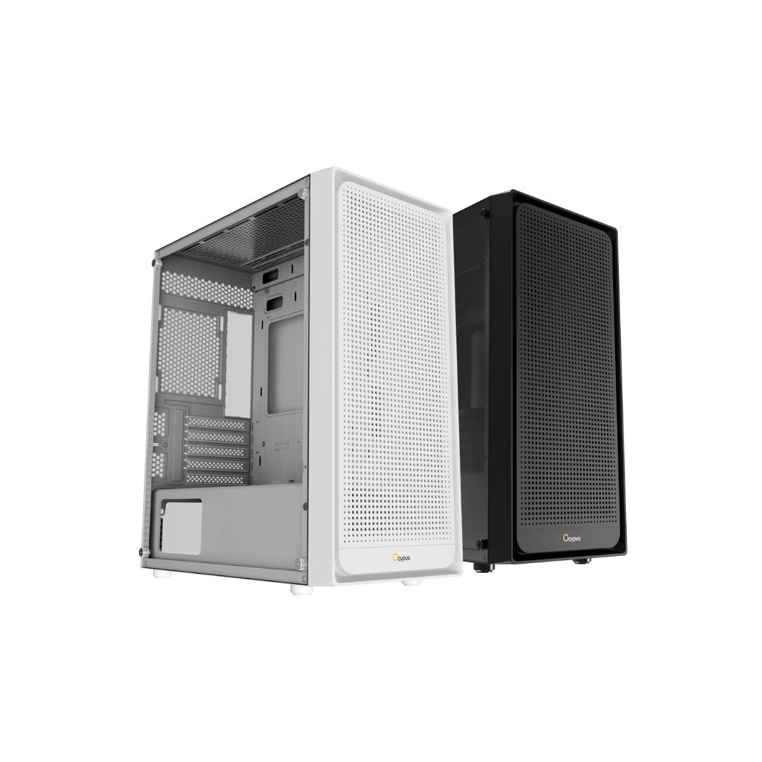 Ocypus Gamma C50 Airflow mATX Case GAMMA-C50-BKG000XX-GL / GAMMA-C50-WHG000XX-GL