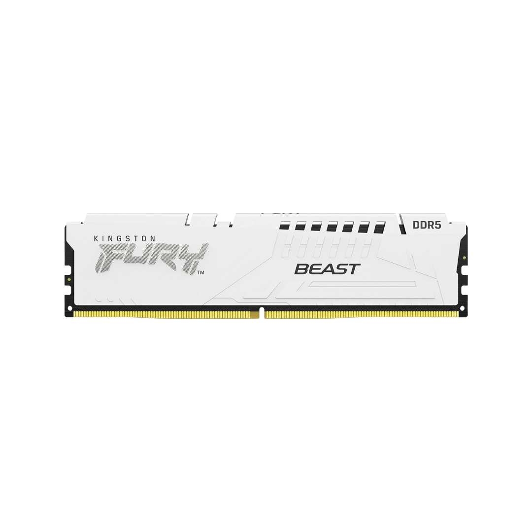 Kingston Fury Beast 16GB (1x16GB) White DDR5 5600MT/s CL36 KF556C36BWE-16 Desktop Memory