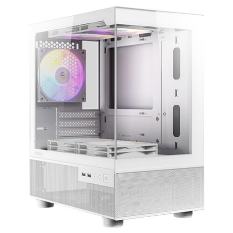 Antec CX200M RGB Elite Micro-ATX | ITX Mini-Tower Gaming Case (Black | White)