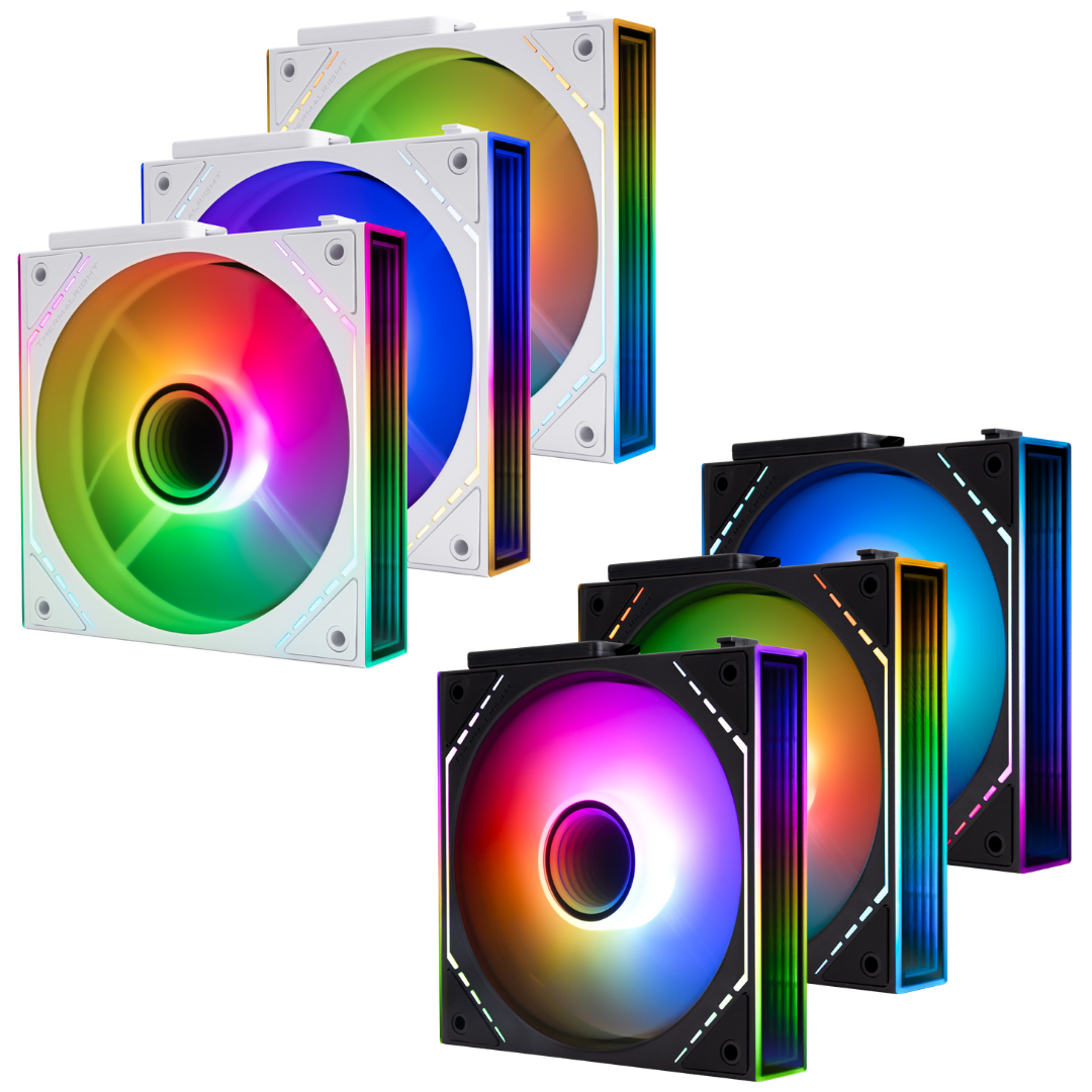 Thermalright TL-M12Q-S X3 3-Pack ARGB Block Splicing Fan (Black | White)