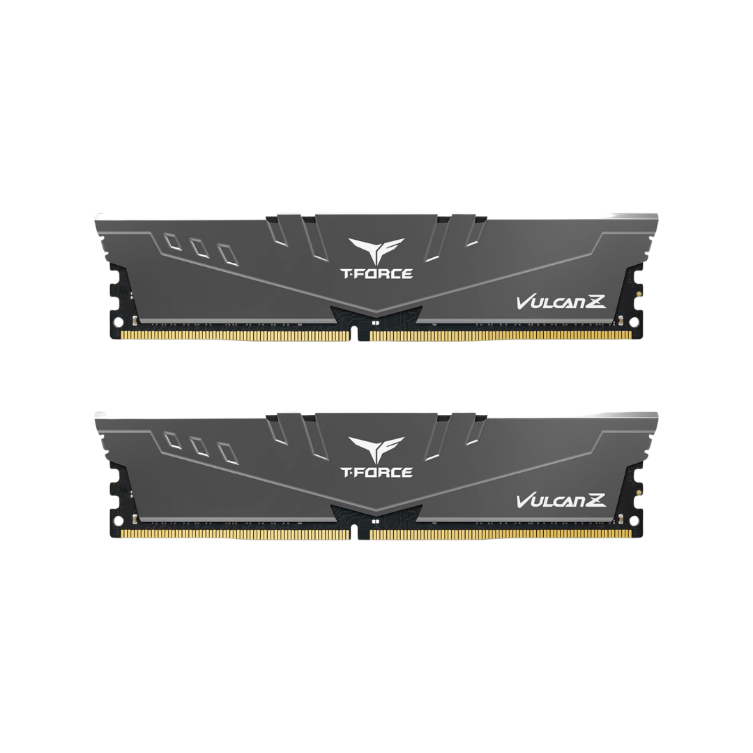 Teamgroup T-Force Vulcan Z 16GB 2X8GB DDR4 3200MHz CL16-18-18-38 Grey Desktop Memory TLZGD416G3200HC16CDC01
