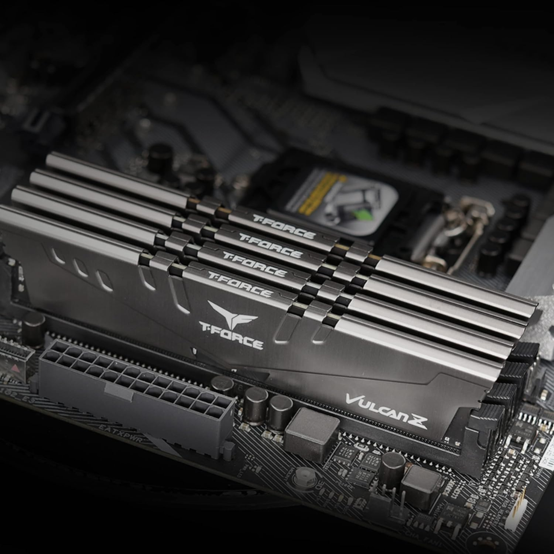 Teamgroup T-Force Vulcan Z 16GB 2X8GB DDR4 3200MHz CL16-18-18-38 Grey Desktop Memory TLZGD416G3200HC16CDC01