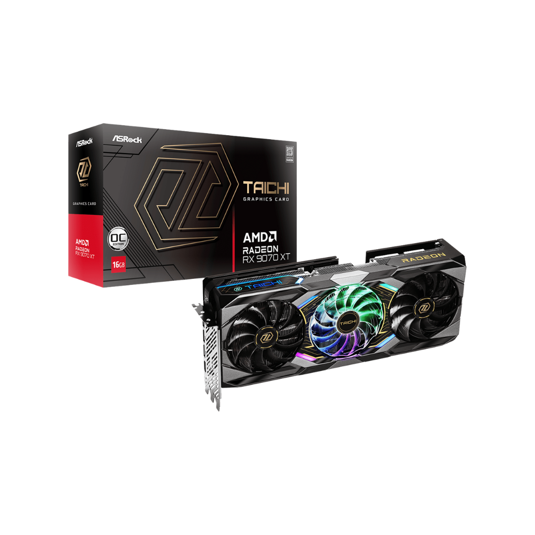 ASRock RX 9070 XT TAICHI OC 16GB Graphics Card RX9070XT TC 16GO