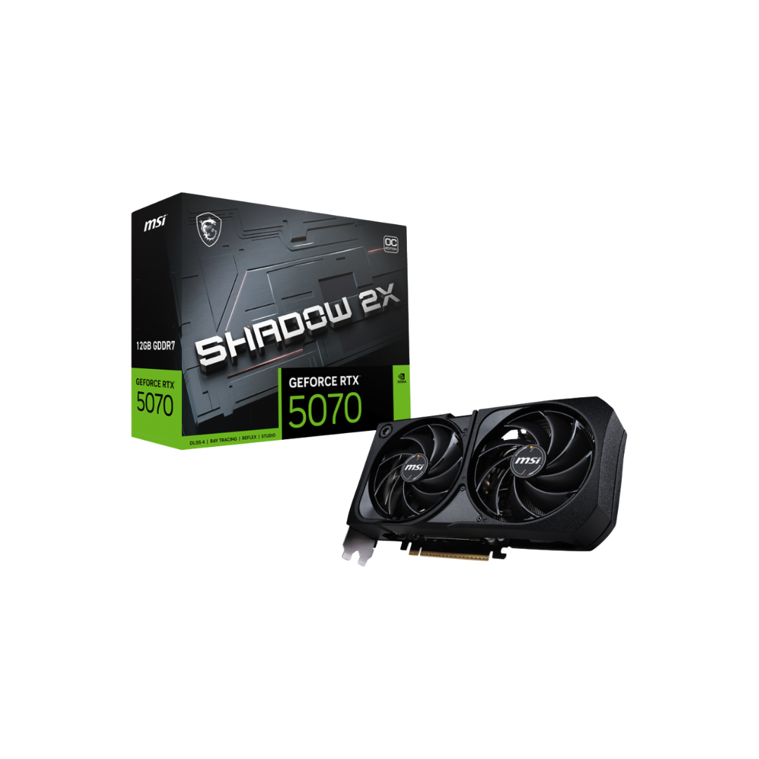 MSI RTX 5070 Shadow 2X OC 12GB Graphics Card – DynaQuest PC