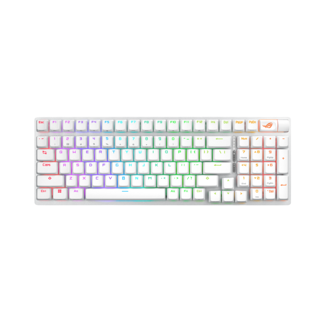 Asus ROG Strix Scope II 96 Wireless White Tri-Mode Hotswappable NX SNOW Mechanical Keyboard X901