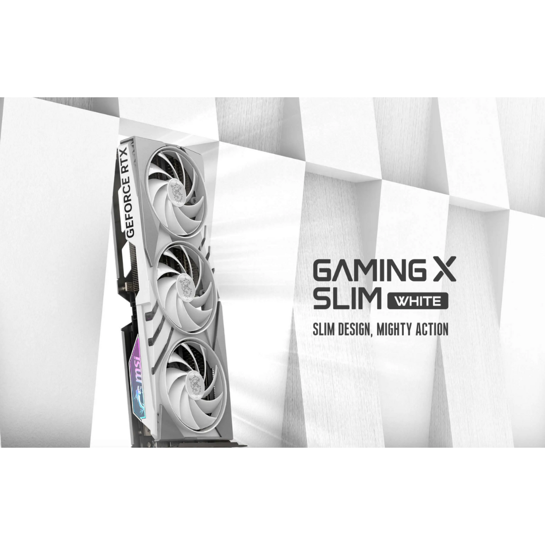 MSI RTX 4060 Ti Gaming X SLIM White 8G Graphics Card 912-V515-068