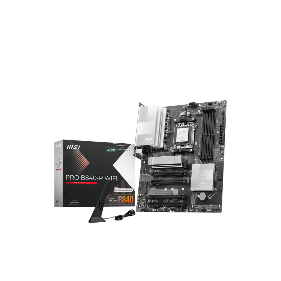 MSI Pro B840-P WiFi DDR5 ATX AM5 Motherboard – DynaQuest PC
