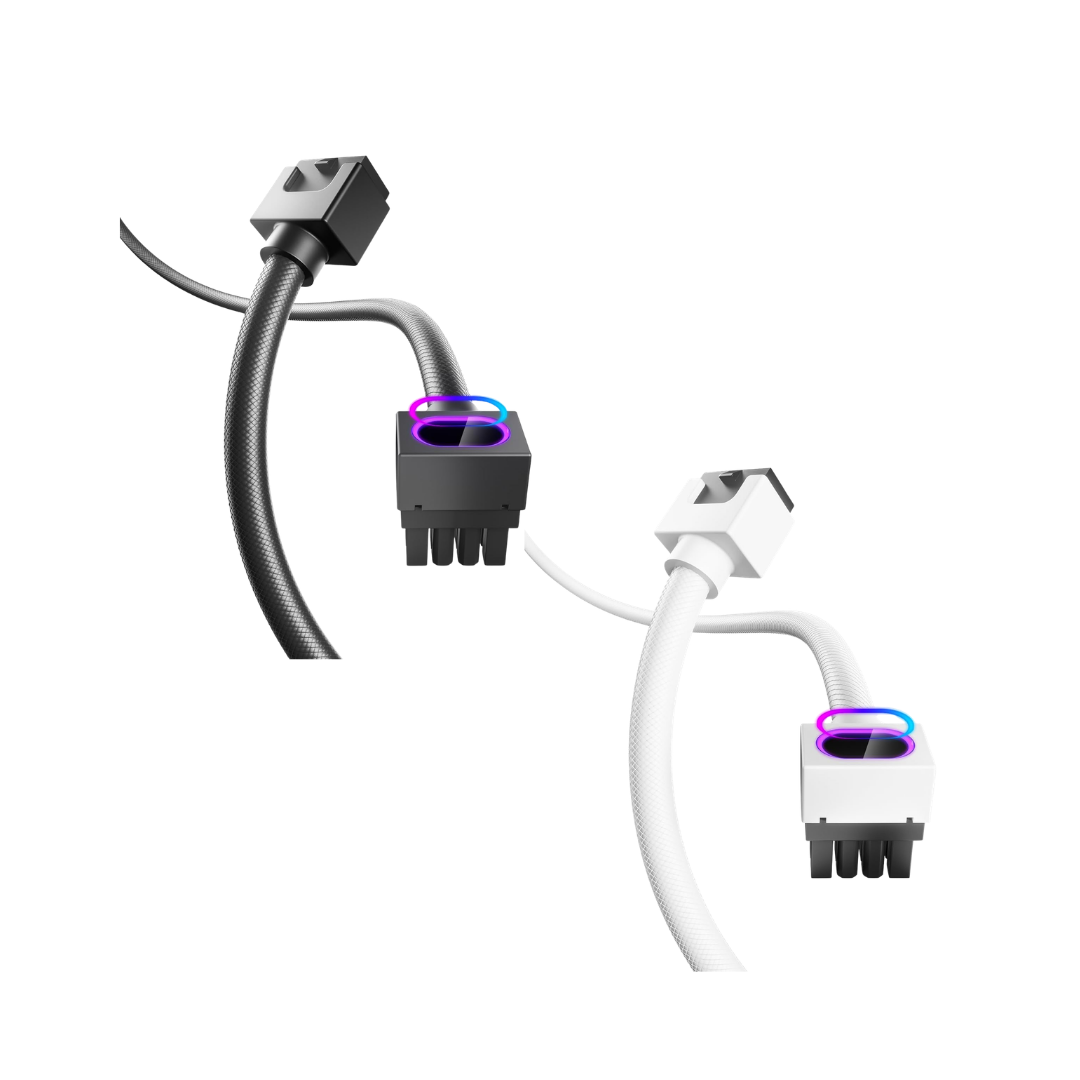 Asiahorse Hydrus ARGB PSU Extension Cable 8PIN 30CM GPU Model A ( Black | White  )