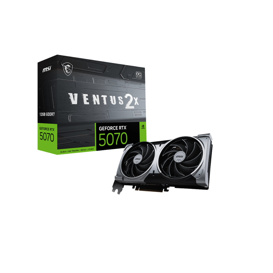MSI RTX 5070 Ventus 2X OC 12GB Graphics Card – DynaQuest PC