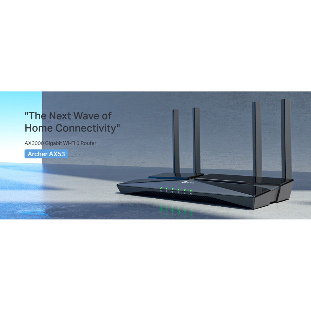 TPLink Archer AX53 AX3000 Dual-Band Gigabit WiFi-6 Router