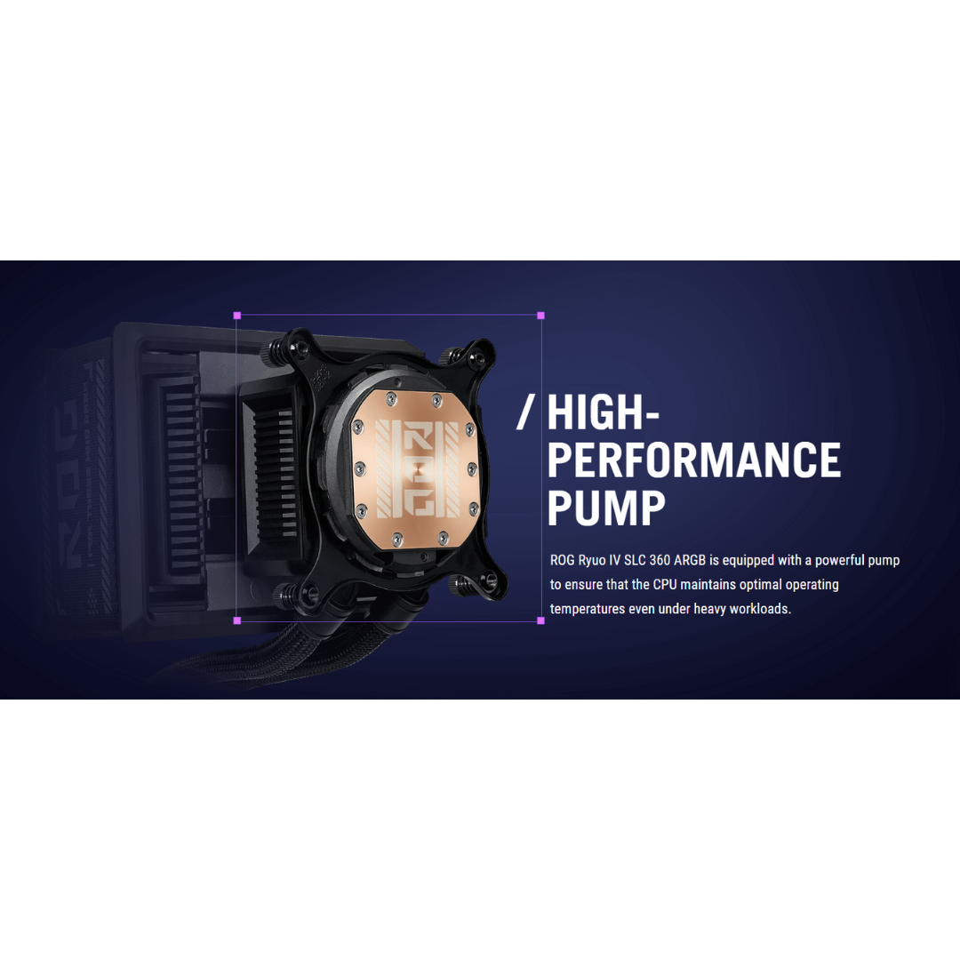Asus ROG RYUO IV SLC 360 ARGB CPU Liquid Cooler Black