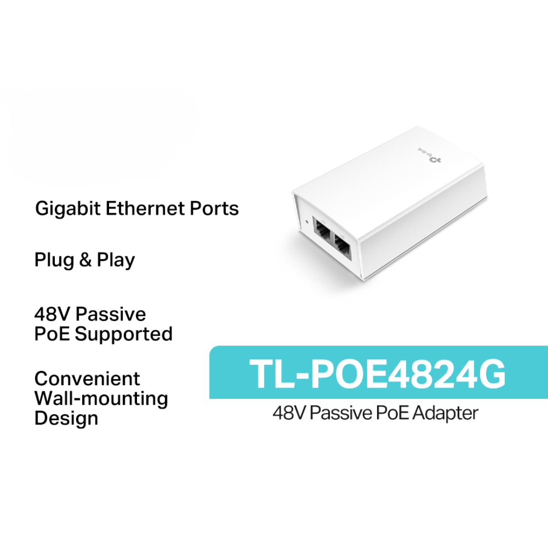 TPLink TL-POE4824G 48V Passive PoE Network Adapter