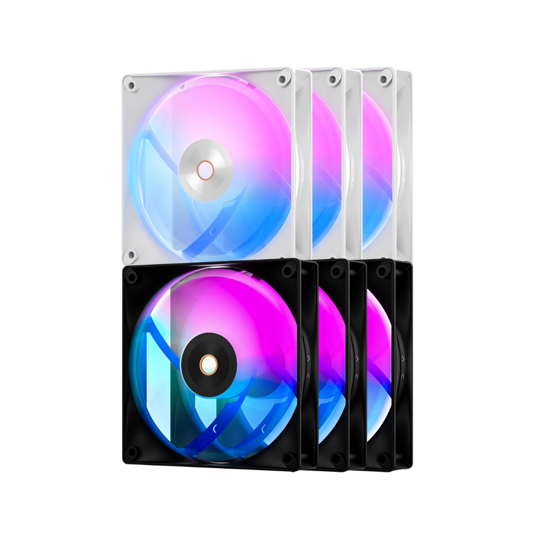 Ocypus Delta F12 ARGB 120mm PWM Fan - Triple Pack F12-WH3AM00X-GL/F12 ...