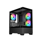 Trendsonic Eris TG Front & Side Panel Micro ATX Case w/ 3*120mm Fan