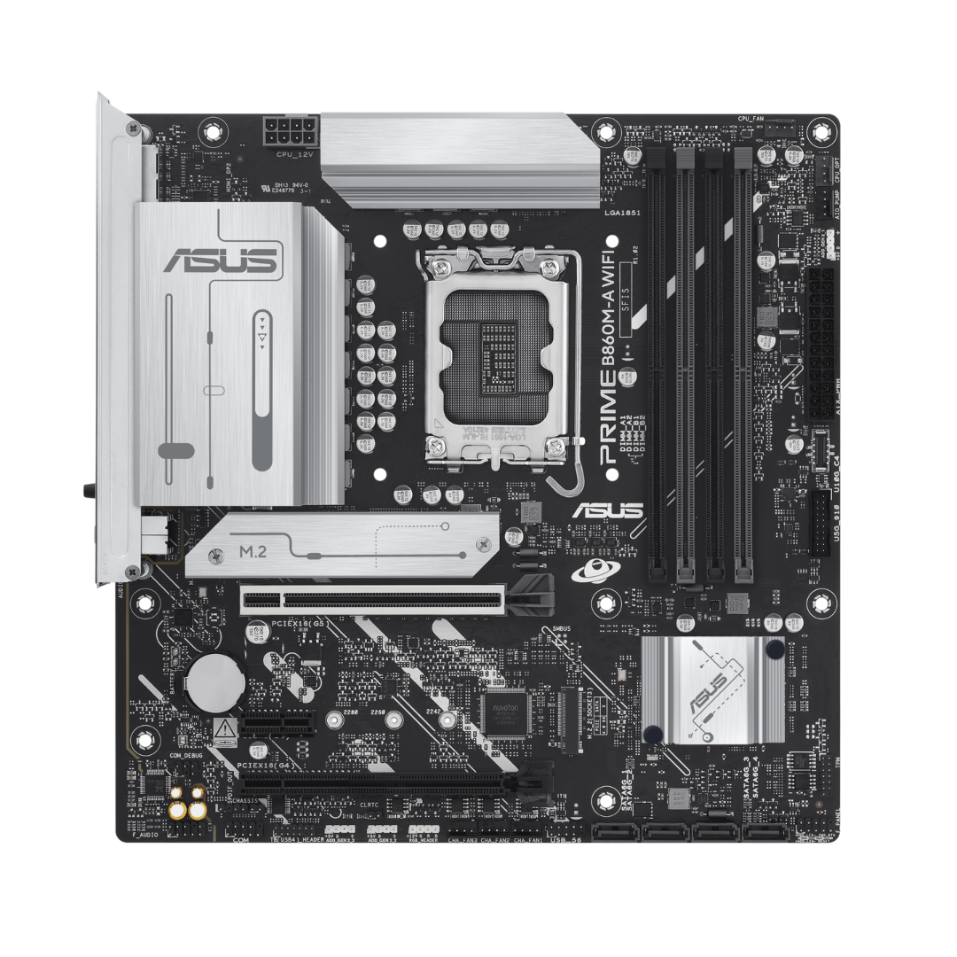 Csm 159 Asus Prime B860M-A WiFi-CSM DDR5*4 mATX LGA1851 Motherboard – DynaQuest PC