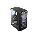 Antec AX83 RGB Elite Black ATX Mid Tower Case w/ 4X120mm RGB Fan