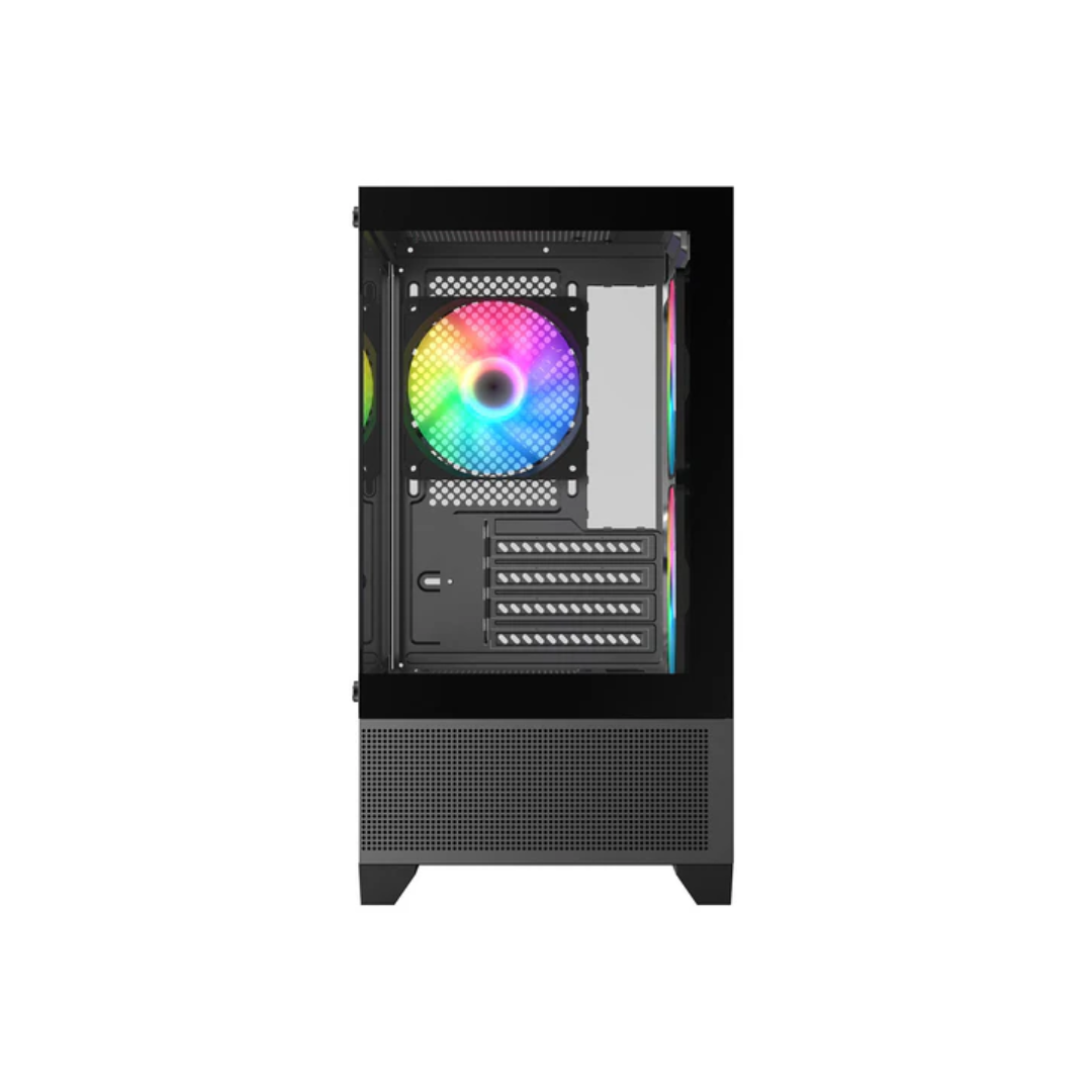 Trendsonic Eris TG Front & Side Panel Micro ATX Case w/ 3*120mm Fan