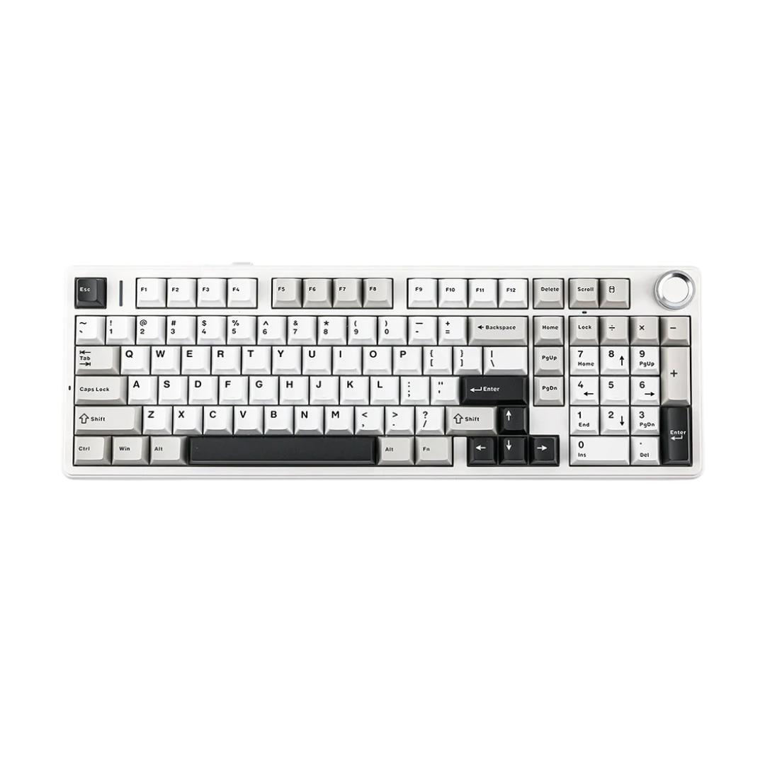 Aula F99 Pro Tri-Mode 96% 100-Key Gasket-Mounted Mechanical Keyboard with Knob (Nimbus Switch V3) (Gradient Gray)