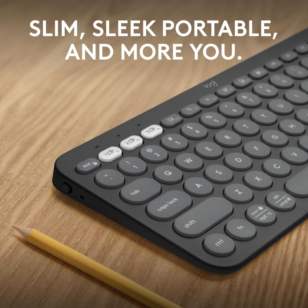 Logitech K380s Pebble Keys 2 Multi-Device Keyboard Graphite