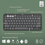 Logitech K380s Pebble Keys 2 Multi-Device Keyboard Graphite