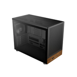 Gamdias Athena M4M Wood Mini Tower mATX TG Case w/ 3x120mm Fan