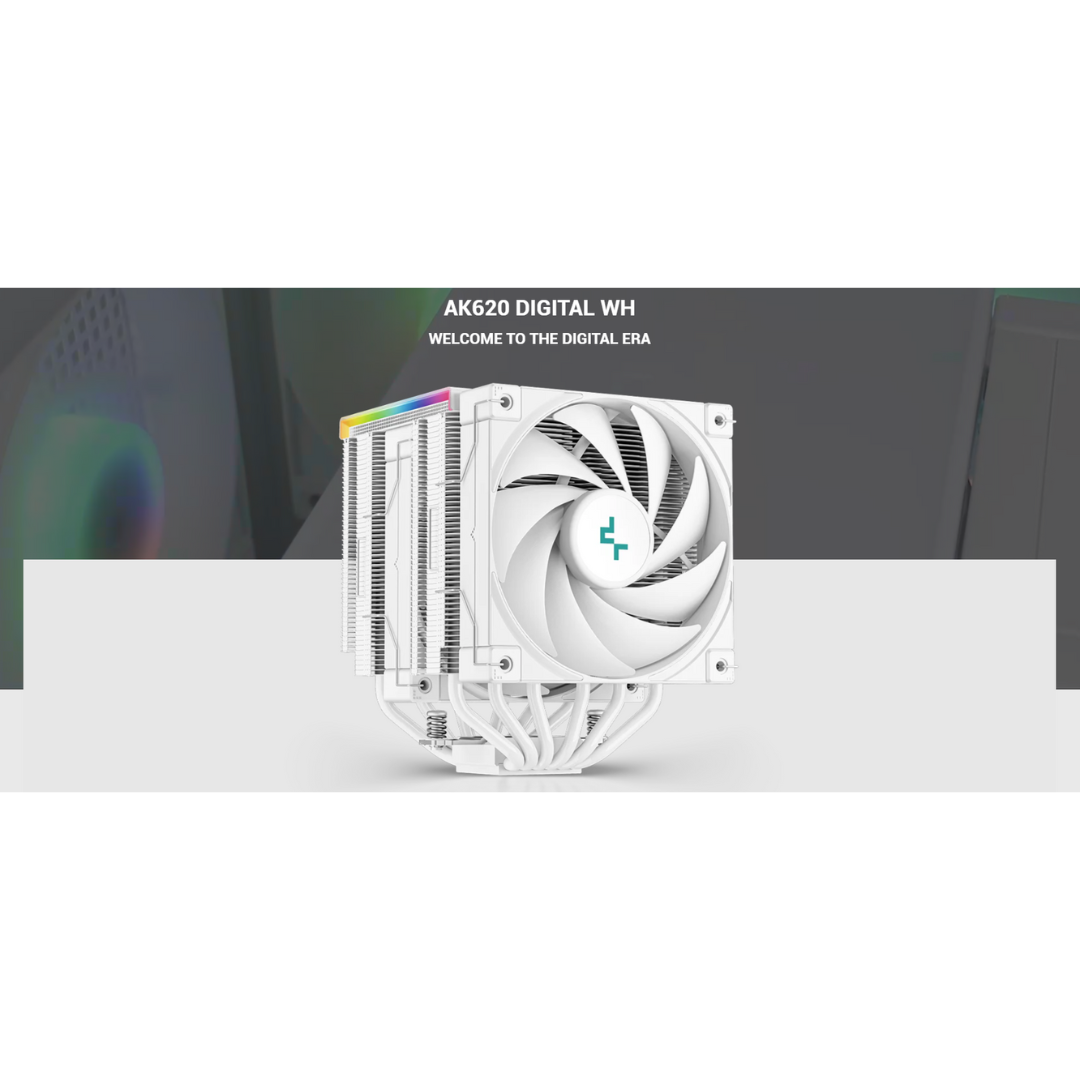 DeepCool AK620 Digital ARGB White Air Cooler R-AK620-WHADMN-G