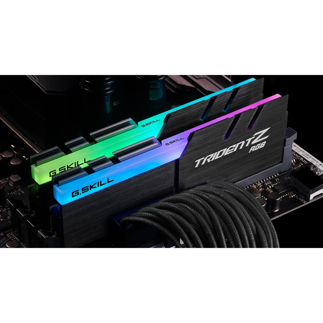 G.Skill Trident Z RGB 32GB 16GBX2 DDR4 3200MHz F4-3200C16D-32GTZR Desktop Memory