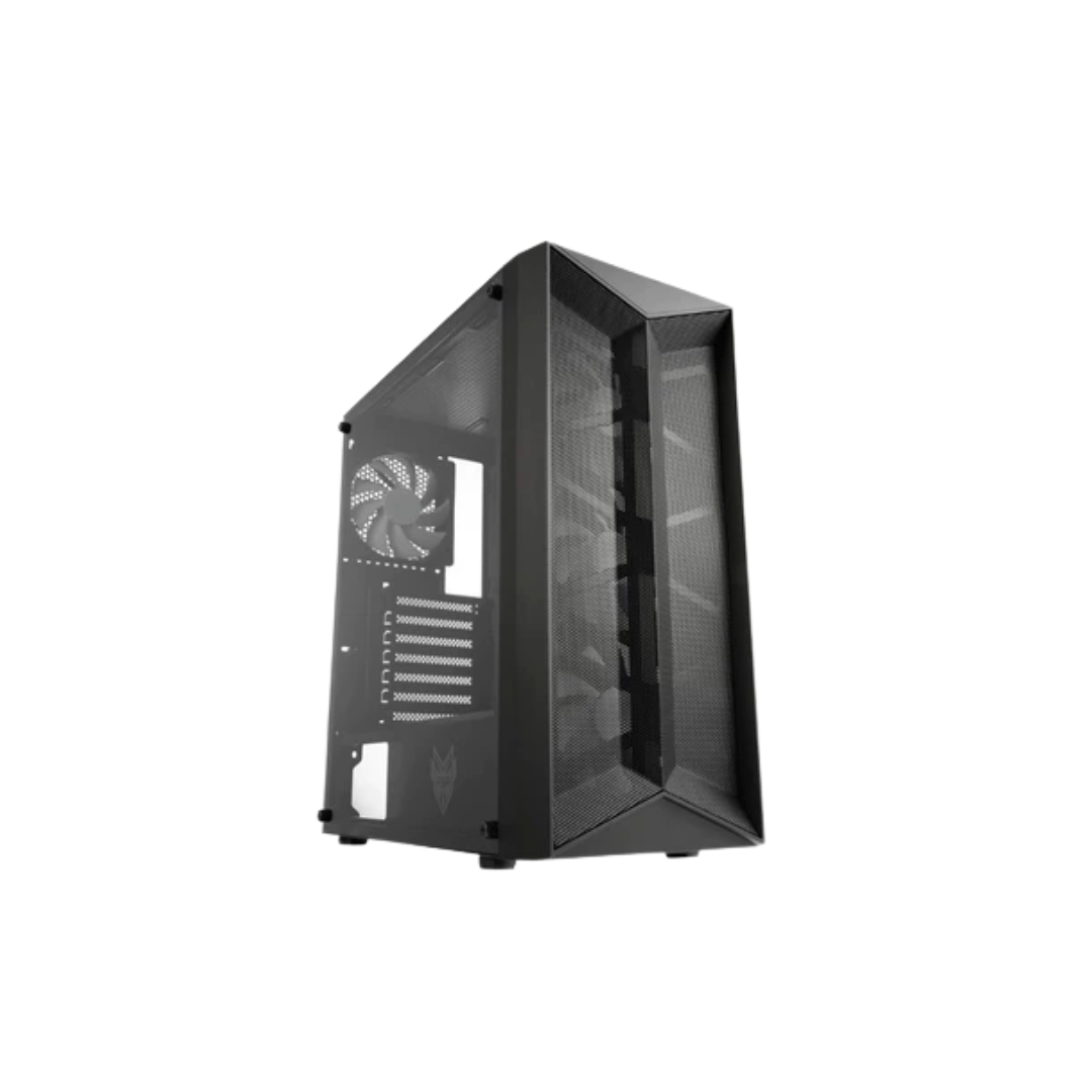 FSP CMT591A TG E-ATX Mid Tower PC Case + 4X120mm Fan