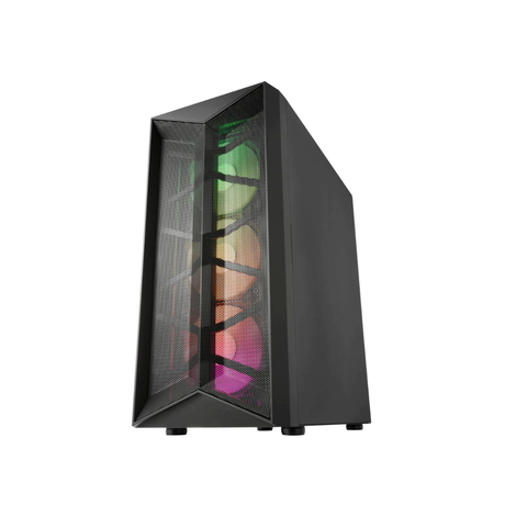 FSP CMT591A TG E-ATX Mid Tower PC Case + 4X120mm Fan