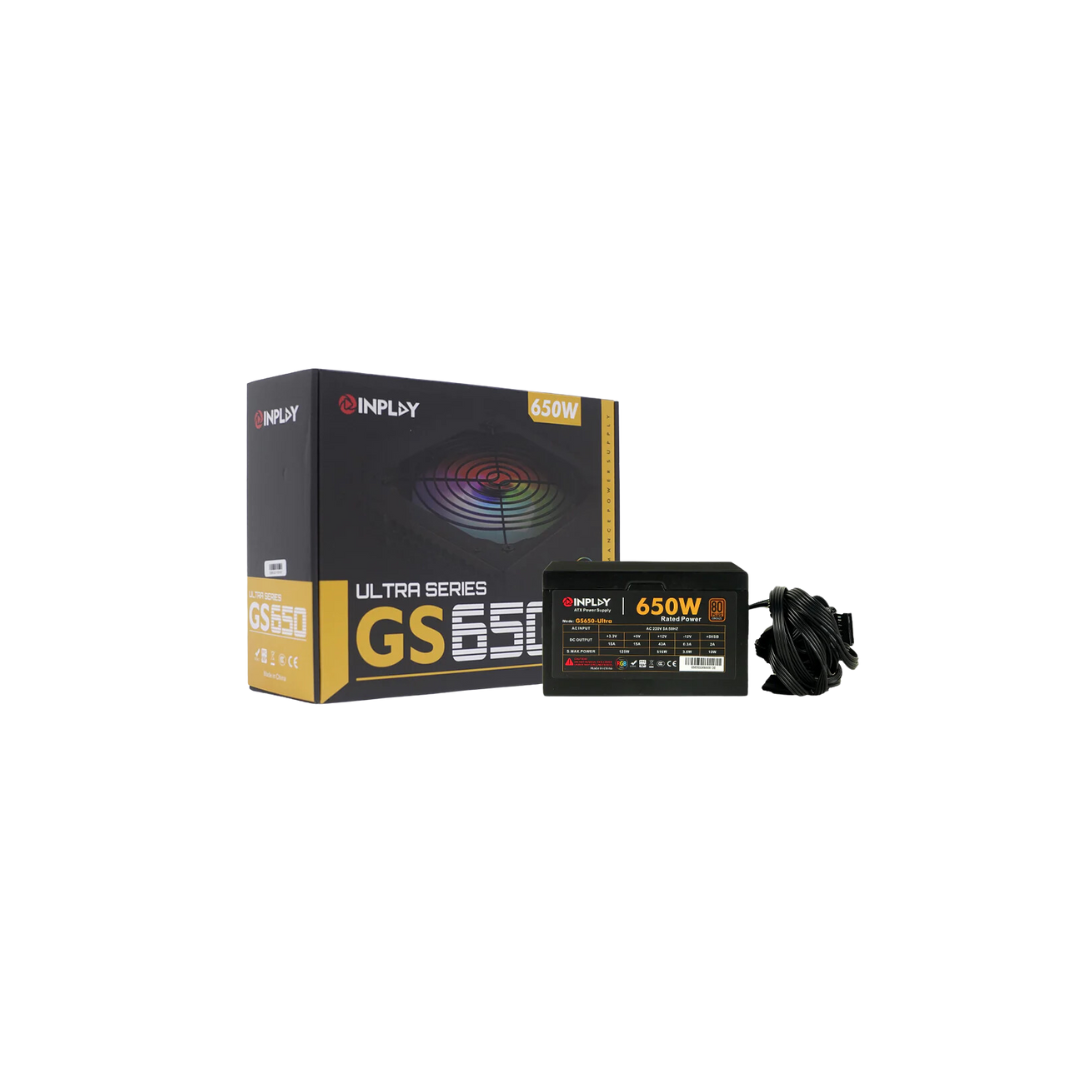 InPlay GS650 Ultra RGB 650W True Rated 80+ Bronze Power Supply