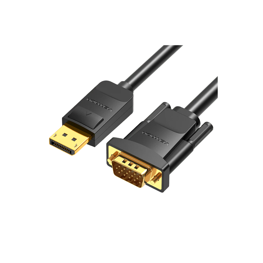 Vention Display Port to VGA Cable 1080p 60Hz for Computer TV Monitor  Laptop Projector DP Male to VGA Male Cord HBLBG