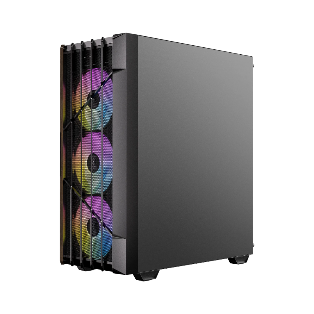Okinos Cypress 5 ARGB Mid-Tower ATX TG Gaming PC Case w/ 4x120mm ARGB Fans