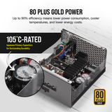 Corsair RM850X Cybernetics 850W 80+ GOLD ATX3.1 Power Supply CP-9020270-NA