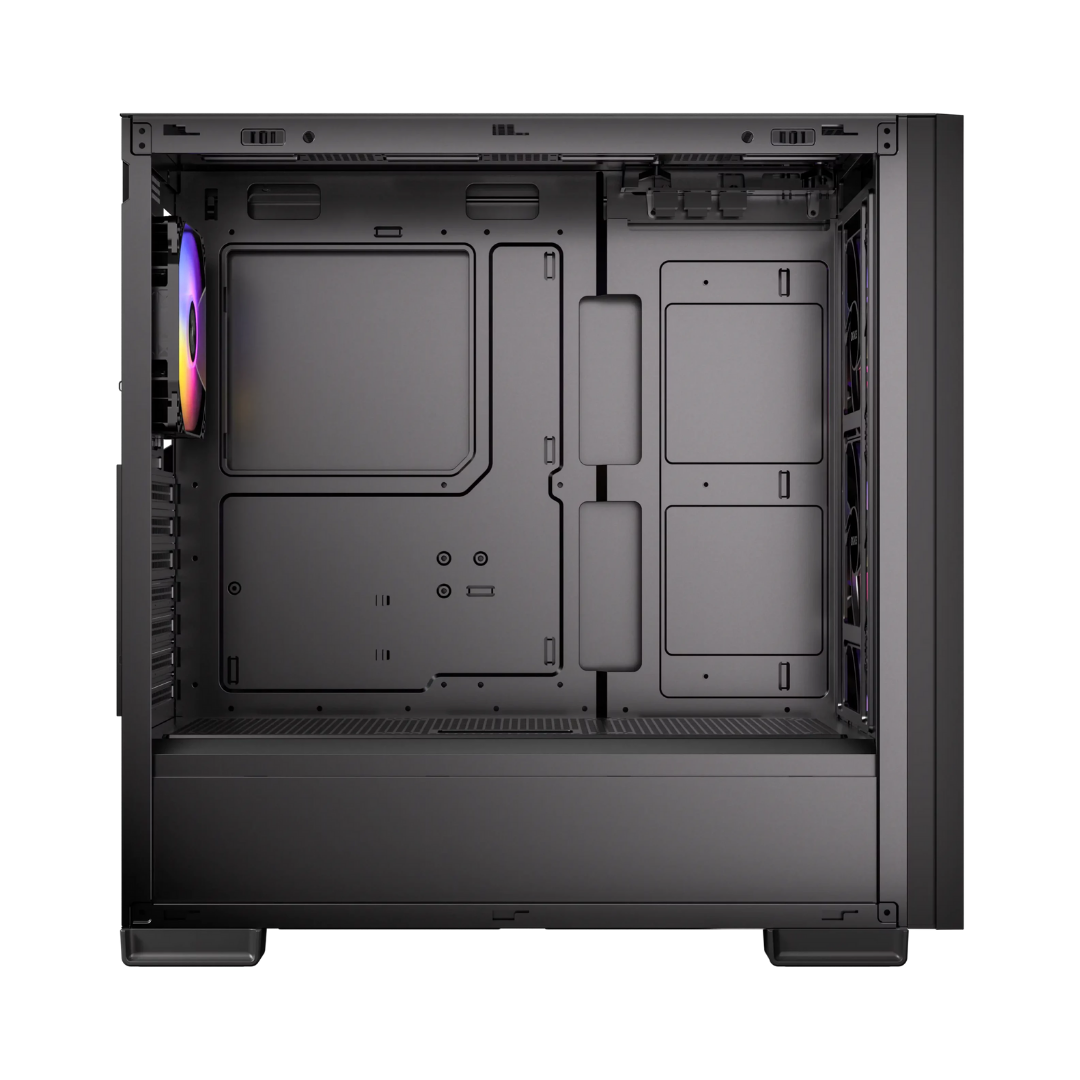 Okinos 612 ARGB Mid-Tower ATX TG Gaming PC Case w/ 4x120MM ARGB Fans