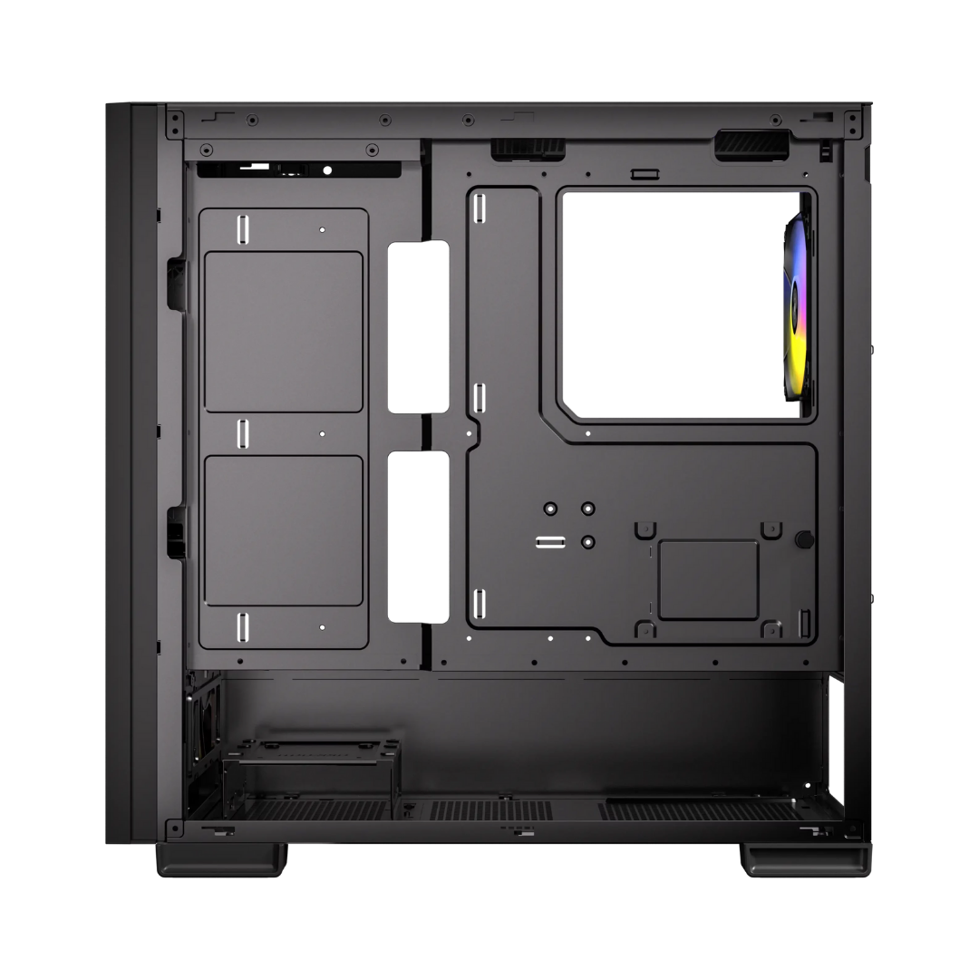 Okinos 612 ARGB Mid-Tower ATX TG Gaming PC Case w/ 4x120MM ARGB Fans