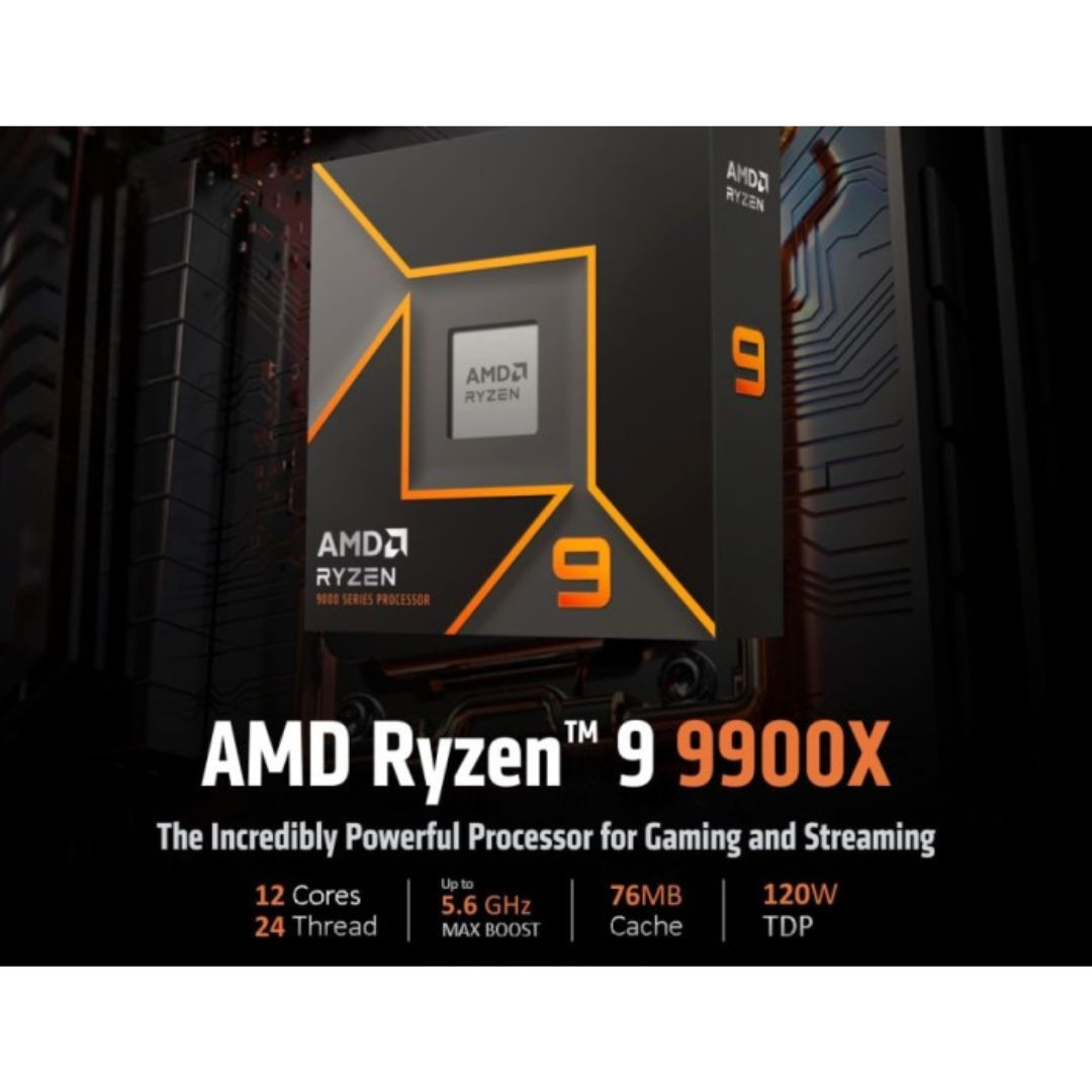 AMD Ryzen 9 9900X (AM5) Processor upto 5.60GHz 12-Core 24-Threads Boxed