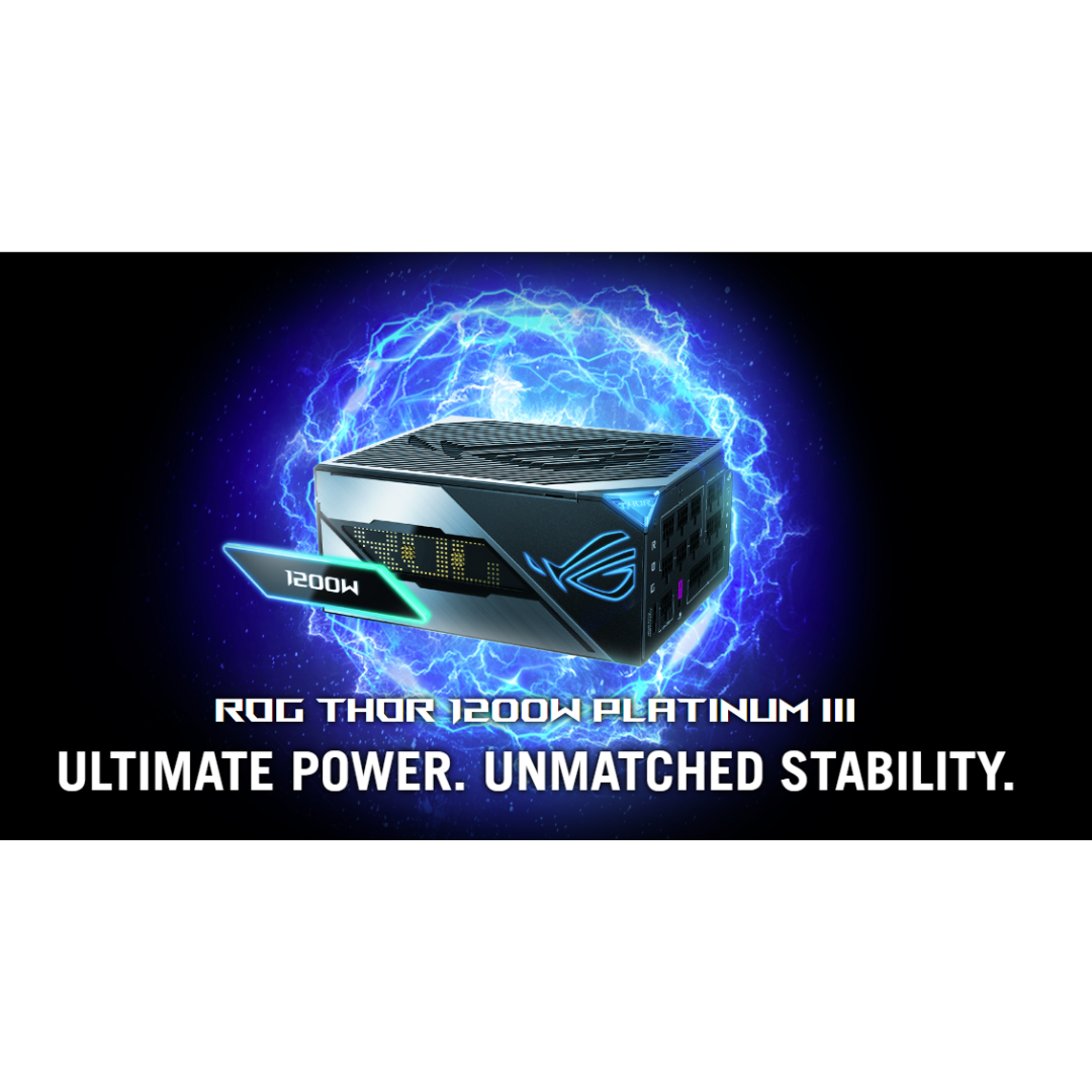 Asus ROG Thor P3 1200w Platinum Modular PSU ATX3.1 PCIe5.1 ROG-THOR-1200P3-GAMING