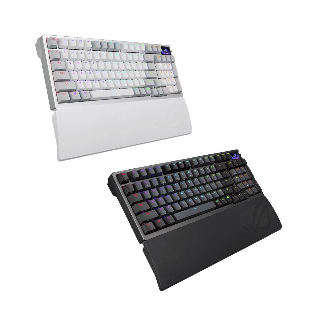 Asus ROG Azoth 96HE 96% Wireless Analog Gaming Keyboard M902 ROG HFX V2 Magnetic Switch (Black/White)